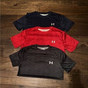 Under Armour Men’s Short Sleeve Tees - Navy, Red, Black